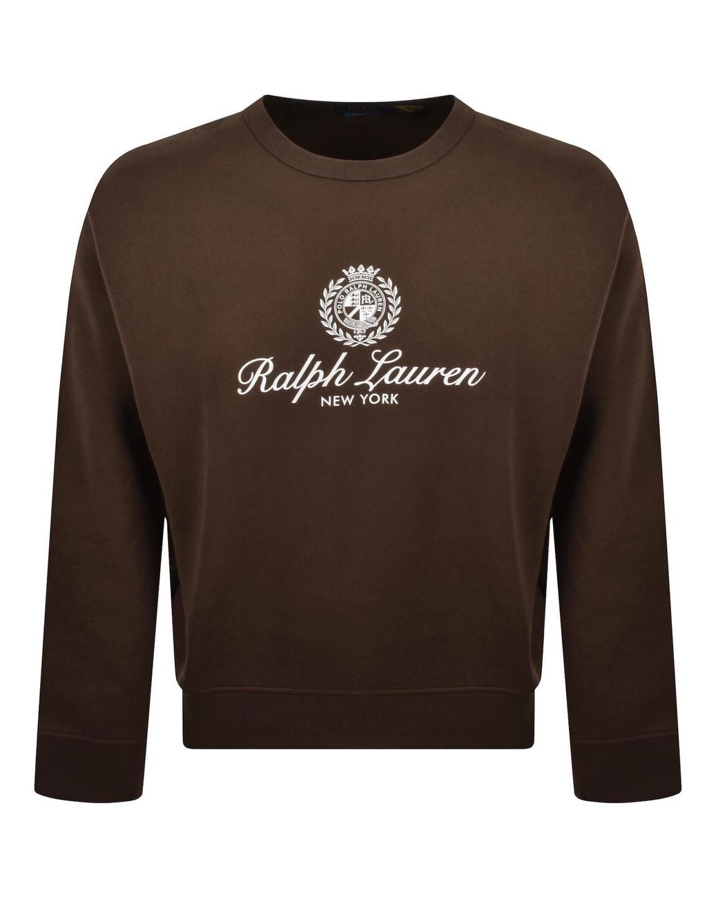 Ralph Lauren Brown Logo Sweatshirt Branch for men