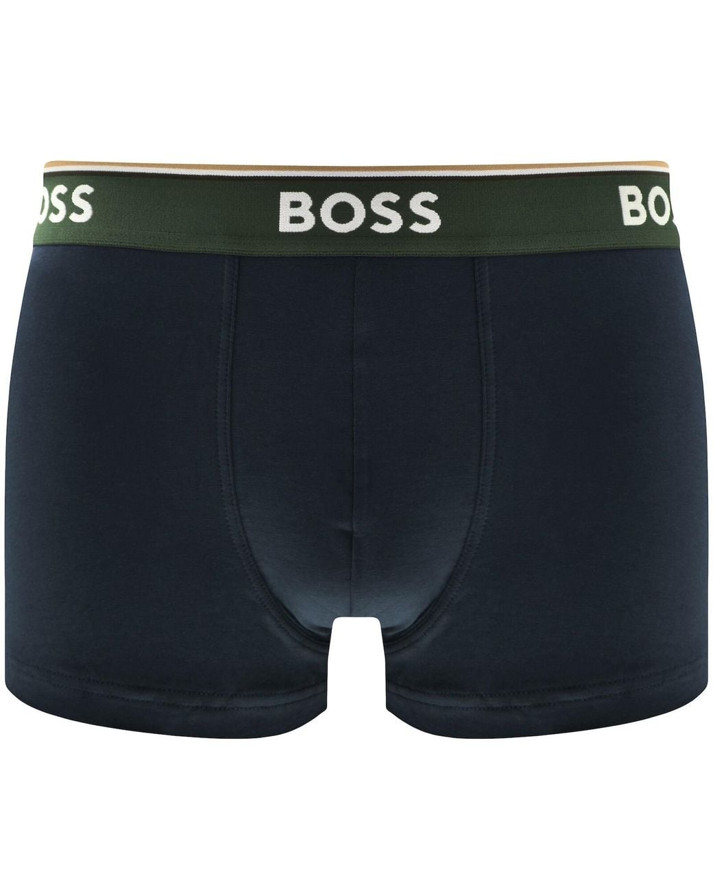 BOSS BUSINESS Blue Boss Underwear 3 Pack Power Trunks for men