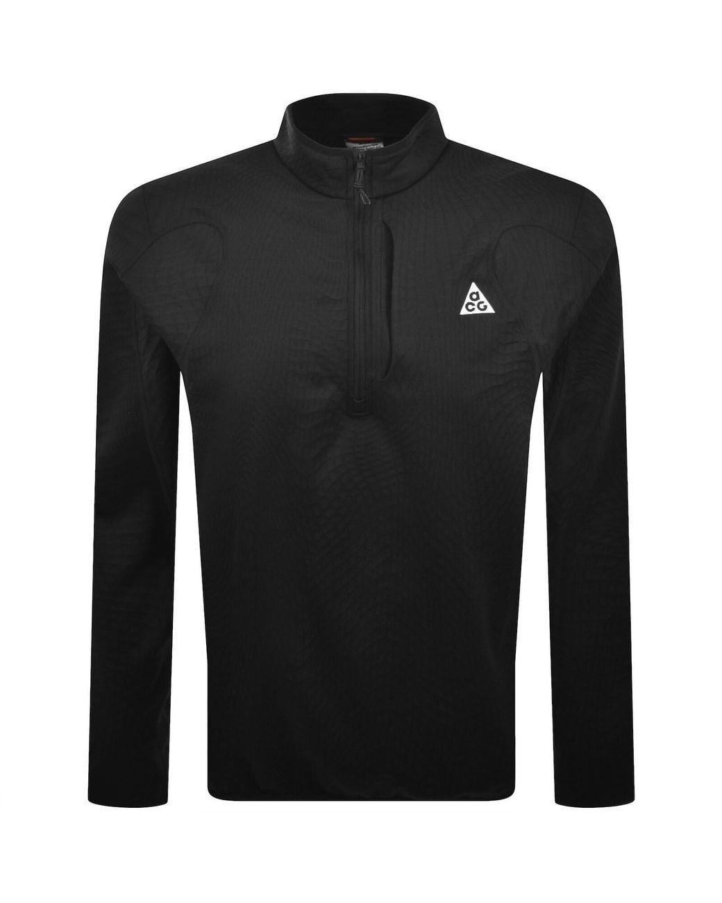 Nike Black Acg Wolf Grid Half Zip Top for men