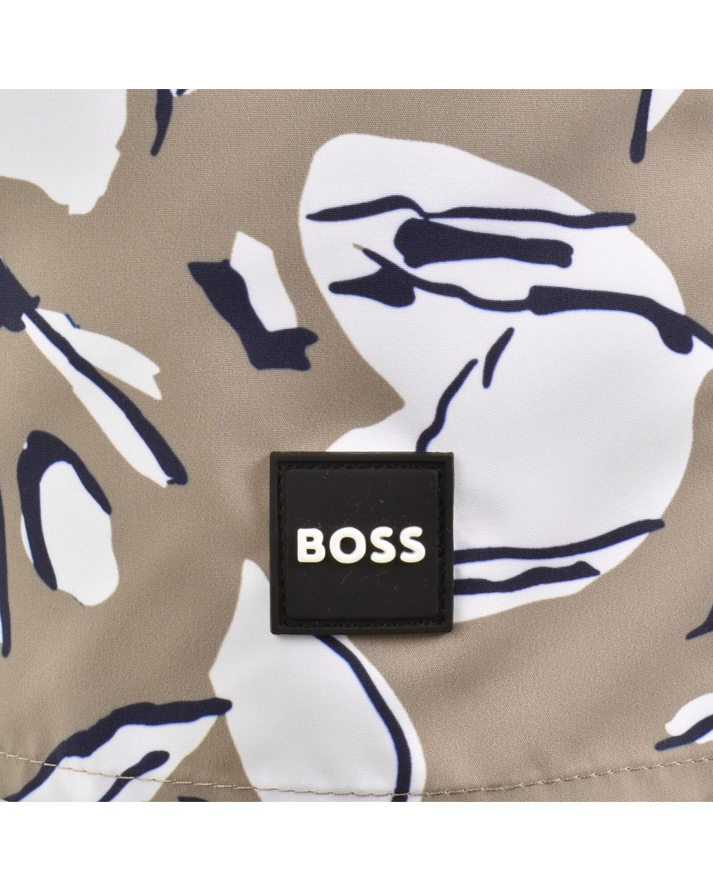 BOSS BUSINESS Gray Boss Piranha Swim Shorts Open for men