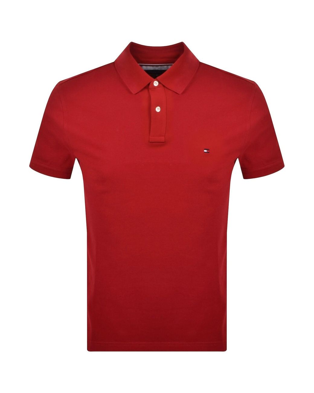 Tommy Hilfiger Red Short Sleeved Polo for men