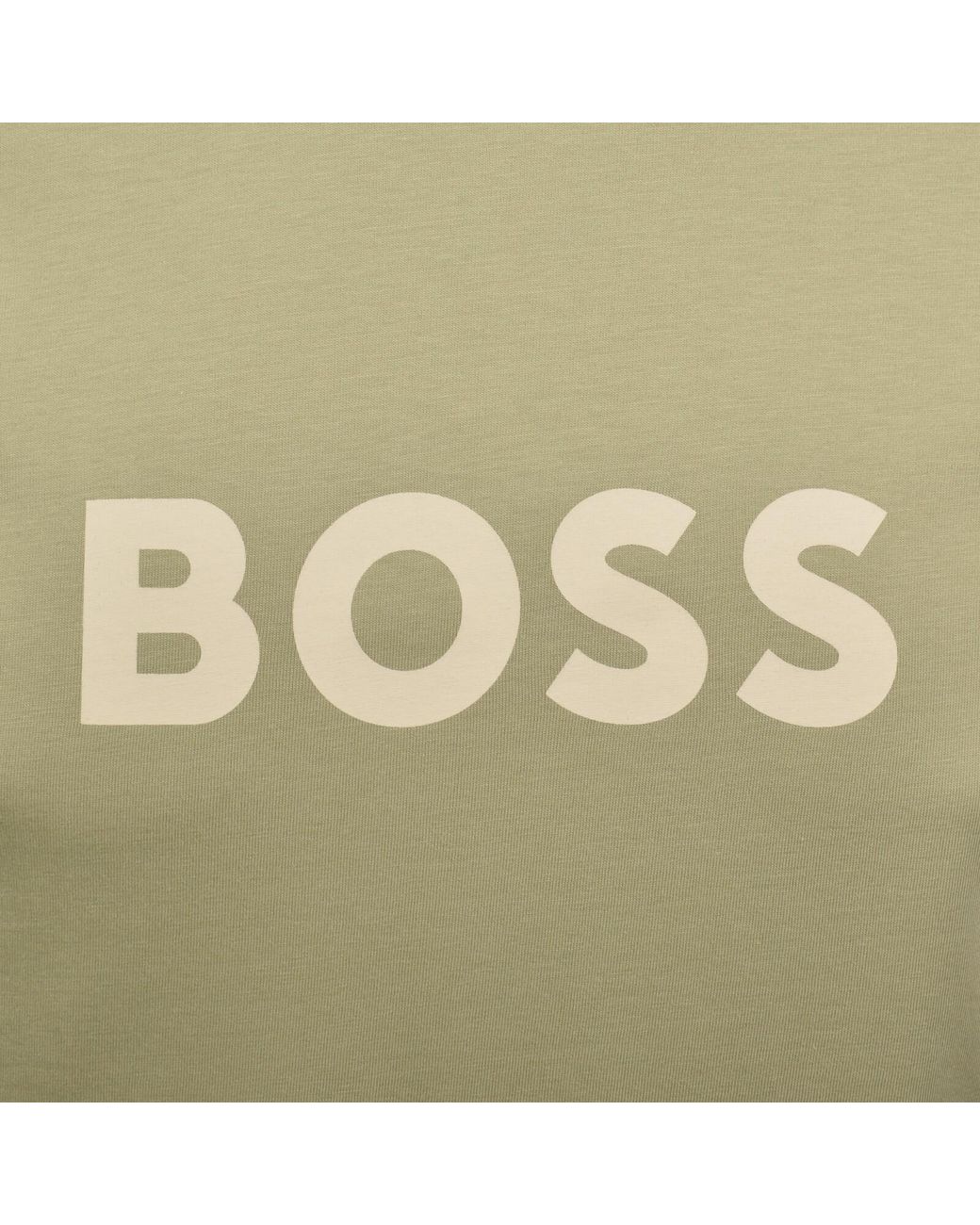 BOSS BUSINESS Green Boss Beachwear Logo T Shirt for men