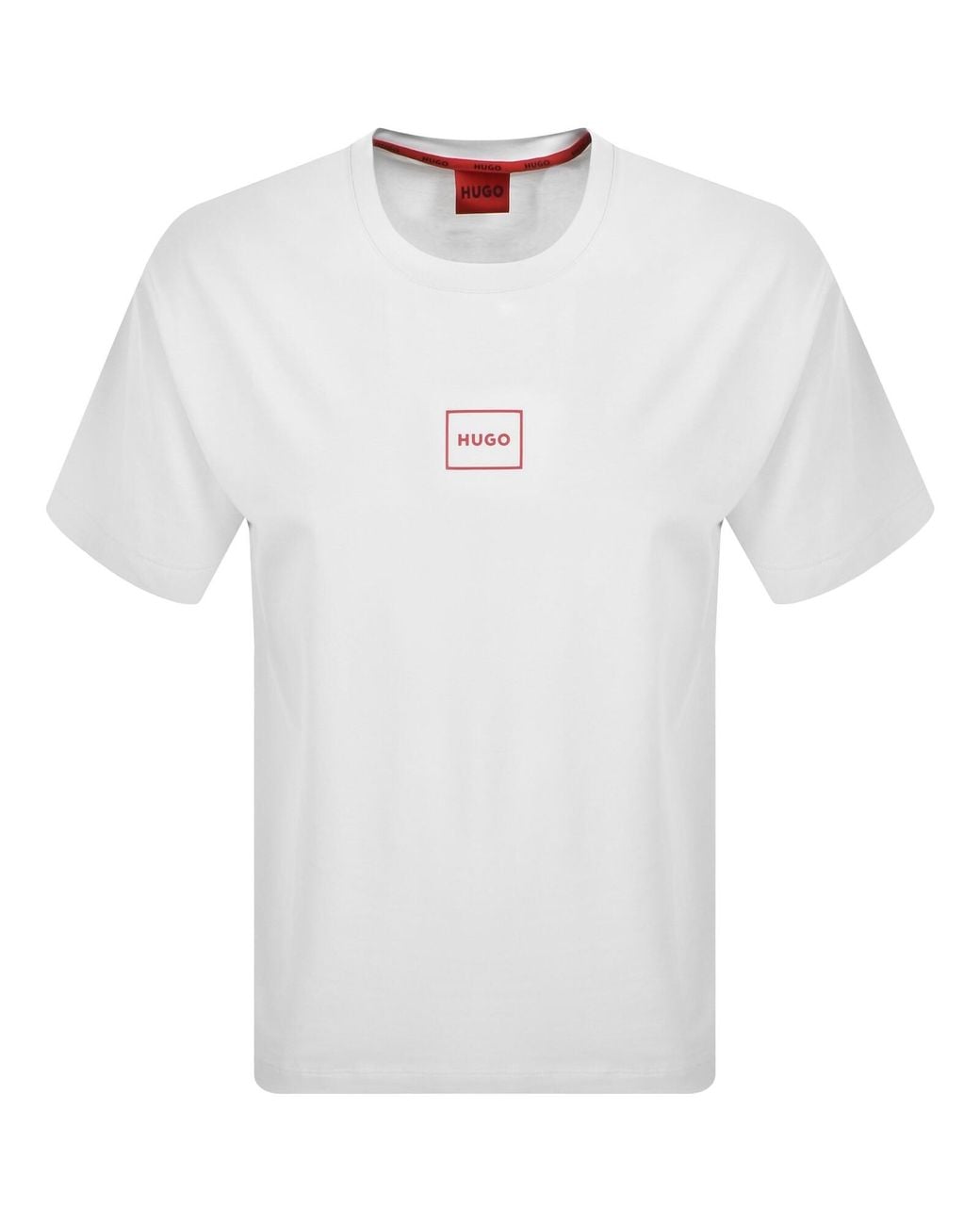 HUGO White Laze T Shirt for men