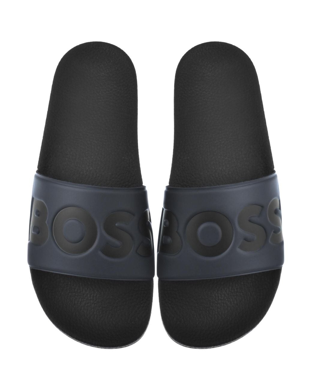 BOSS BUSINESS Black Boss Aryeh Sliders Dark for men
