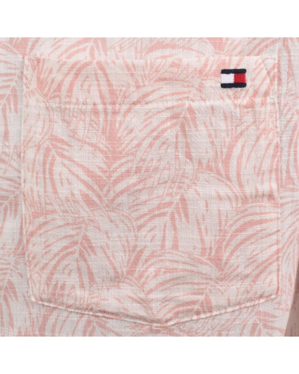 Tommy Hilfiger Pink Bowling Shirt for men