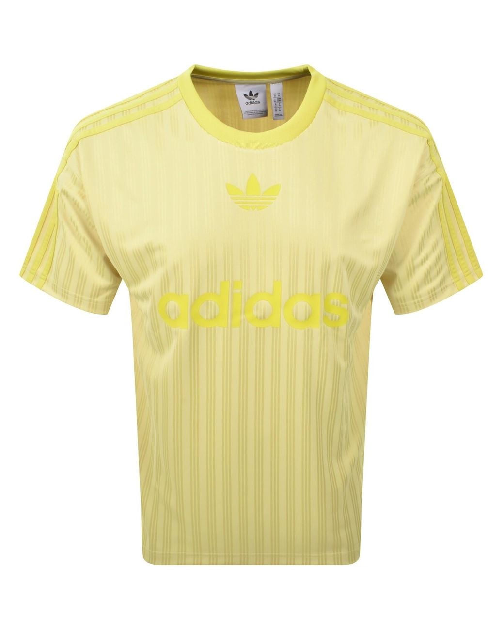 Adidas Originals Yellow Adicolour T Shirt Powder for men