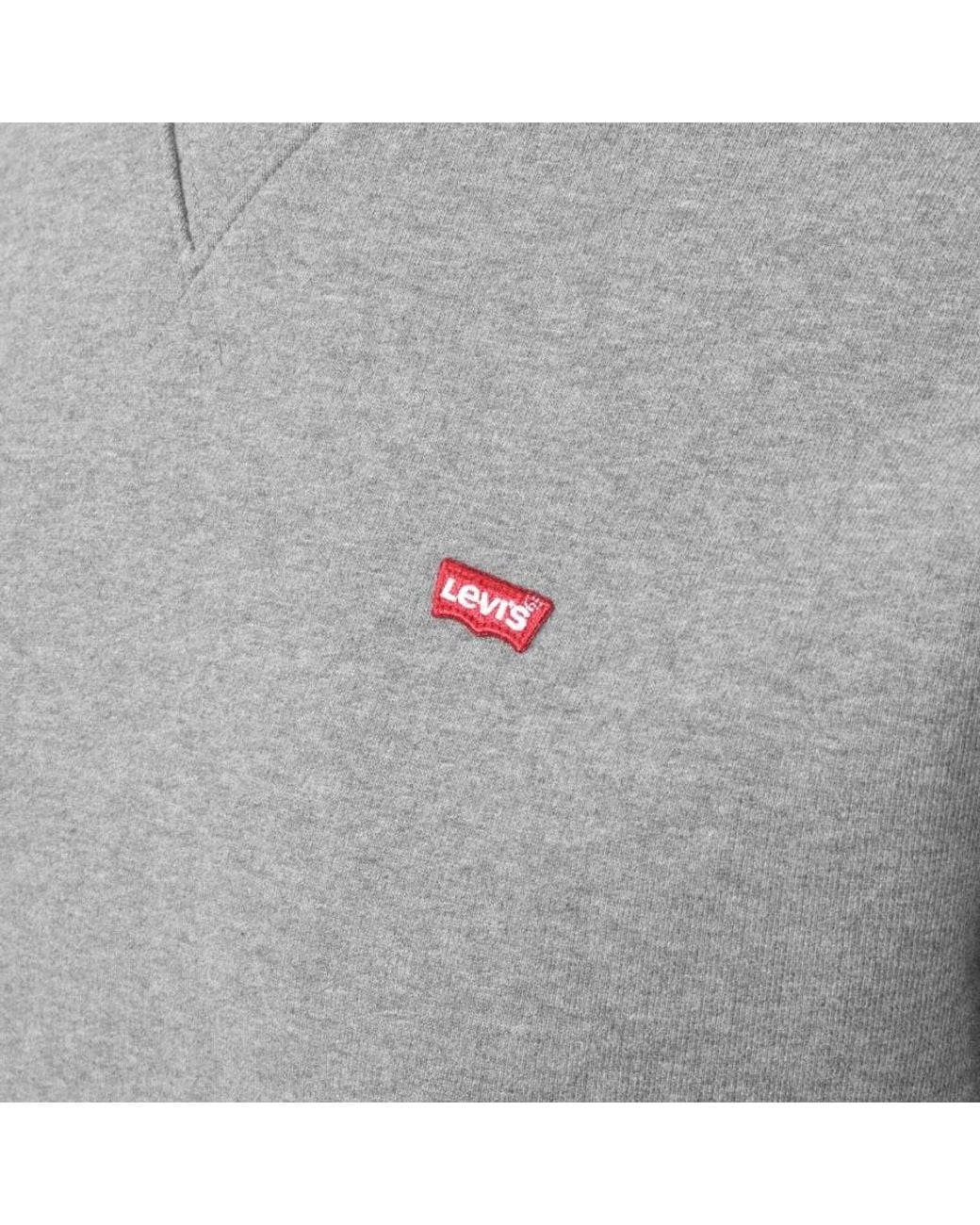 Levi's Gray Crew Neck Sweatshirt for men