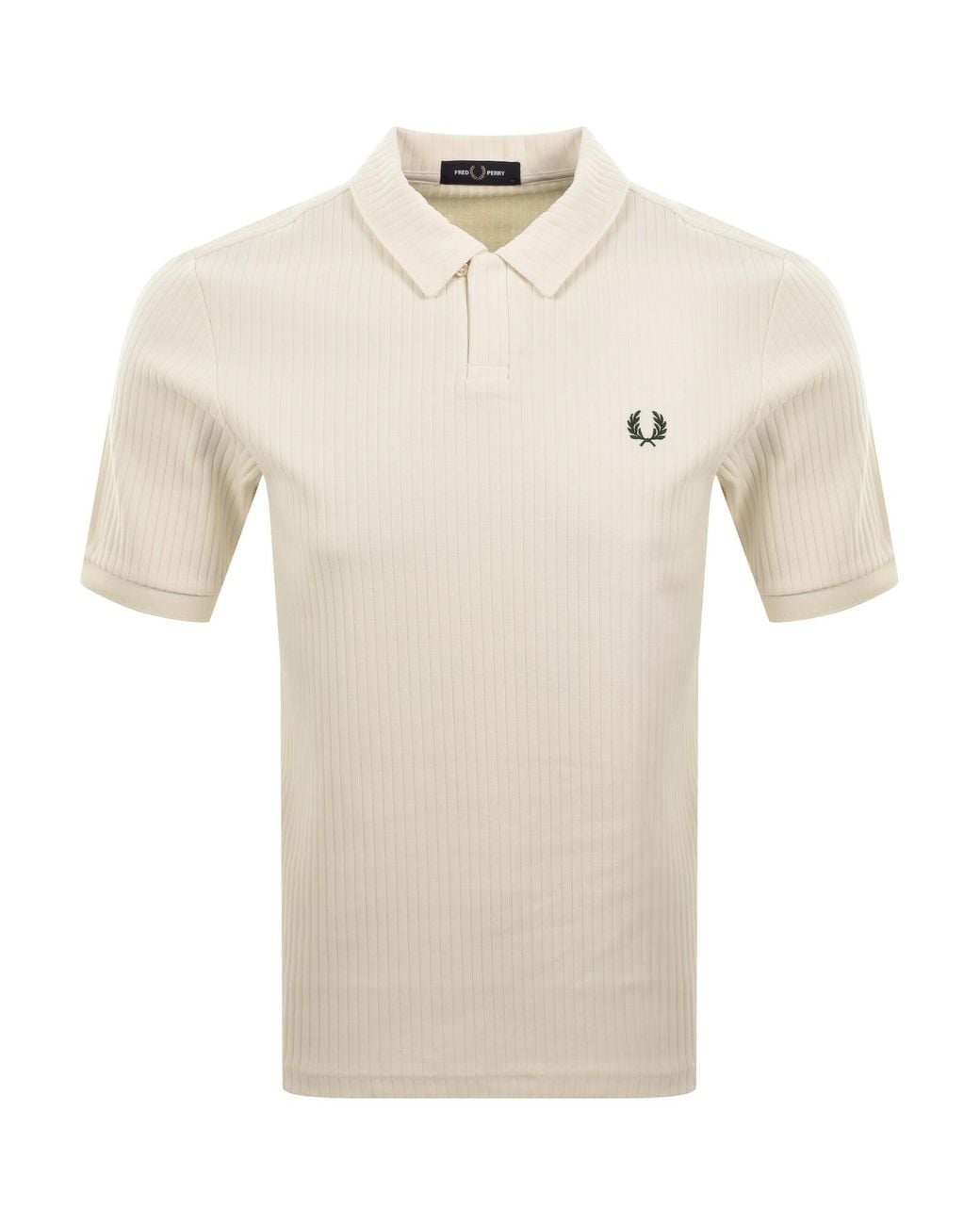 Fred Perry Natural Drop Needle Jersey Polo T Shirt for men