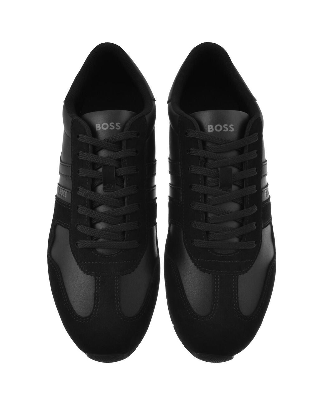 BOSS BUSINESS Black Boss Levon Runner Trainers for men