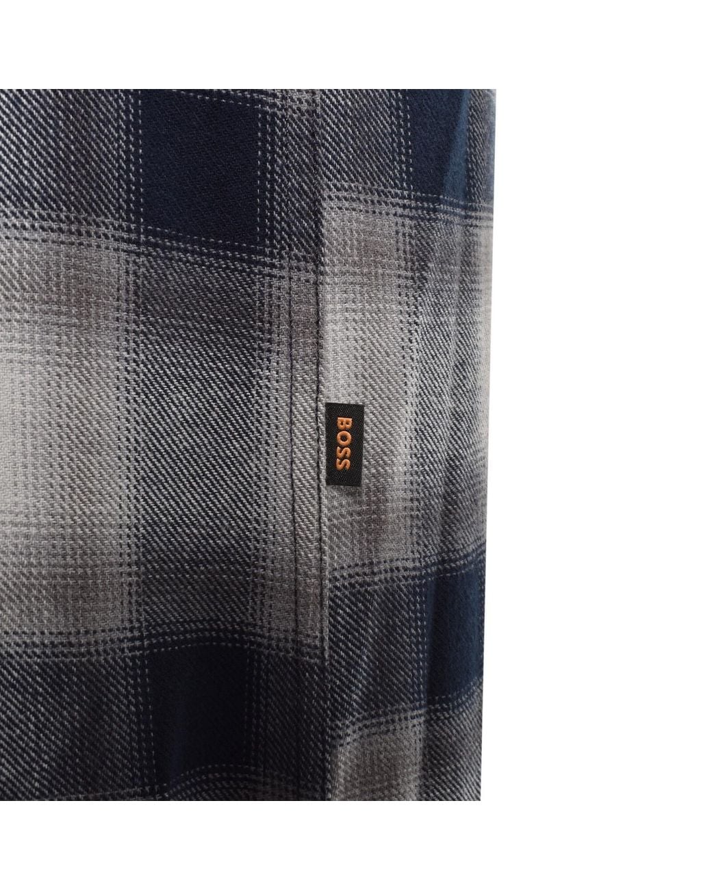 Boss Gray Boss Rickert Check Shirt for men