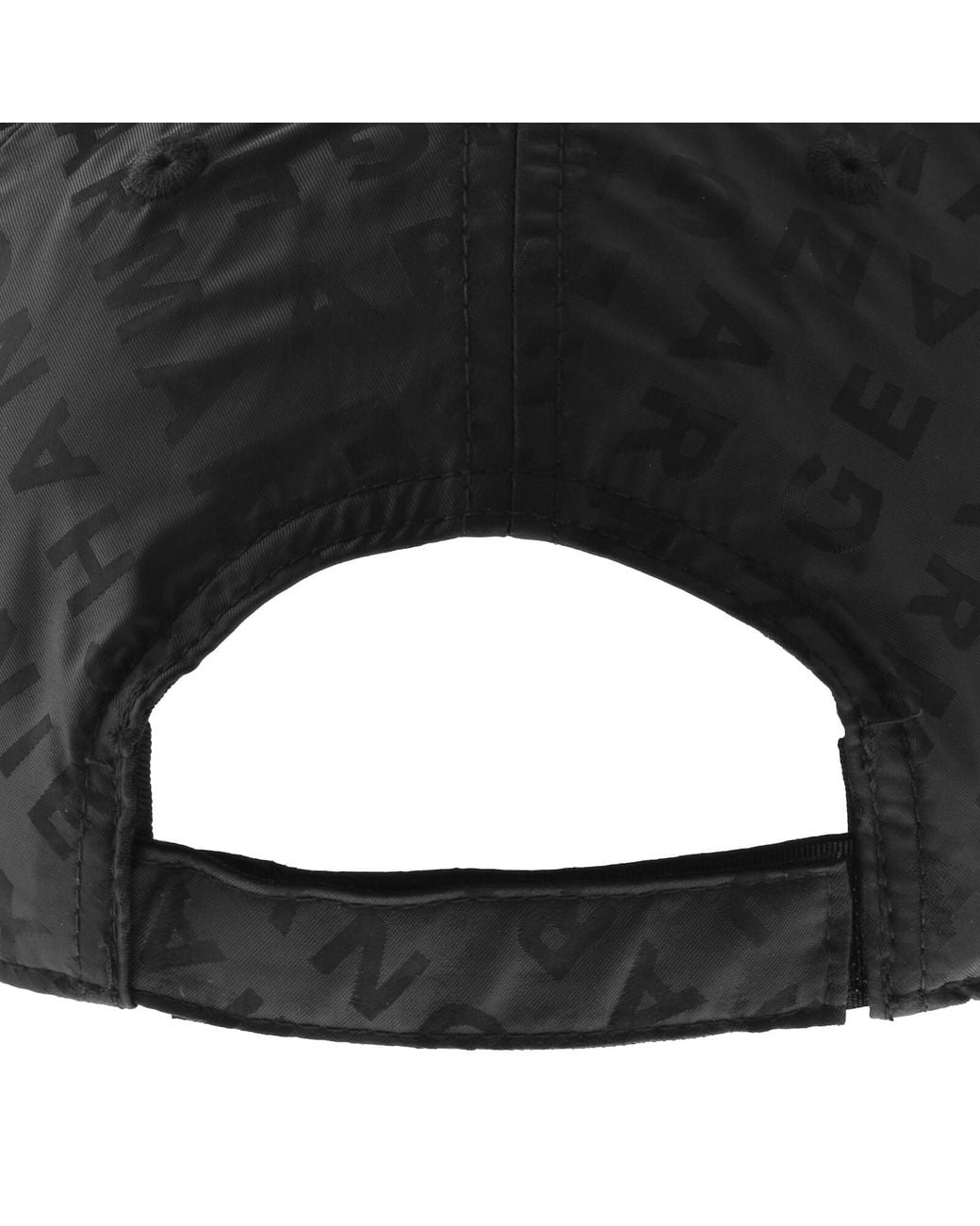 ARMANI EXCHANGE Black Logo Baseball Cap for men