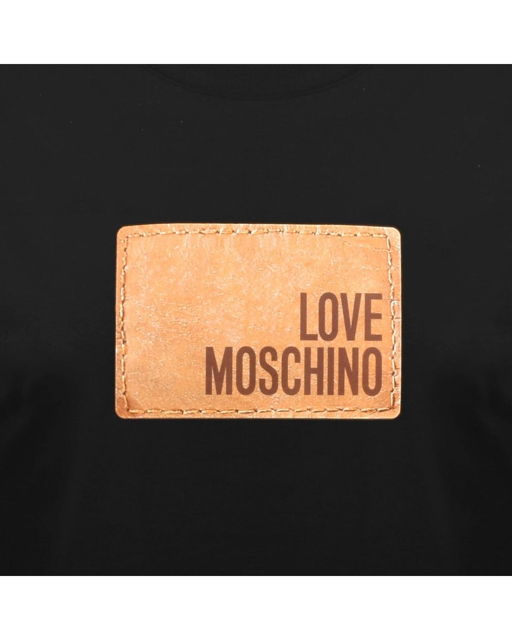 Moschino Black Graphic T Shirt for men