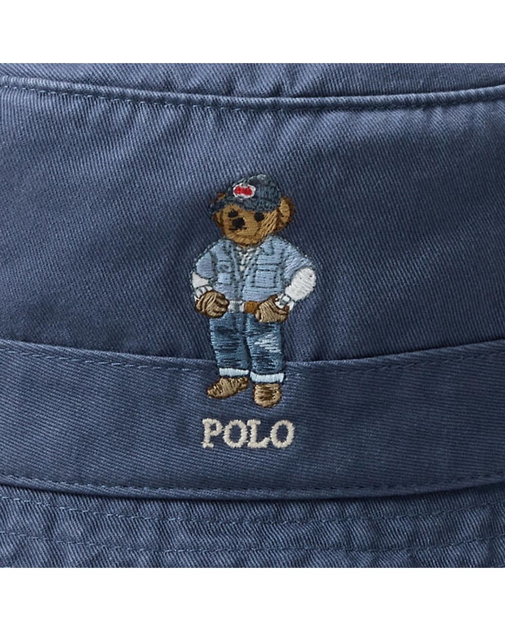 Ralph Lauren Blue Loft Bucket Hat for men