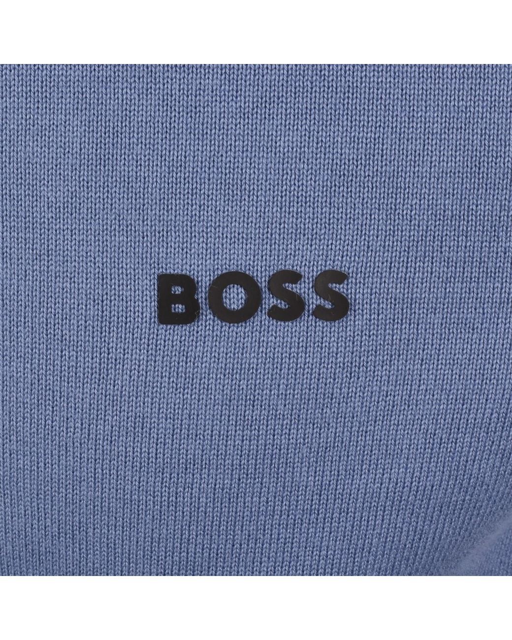 Boss Blue Boss Ever X Knit Polo Jumper for men