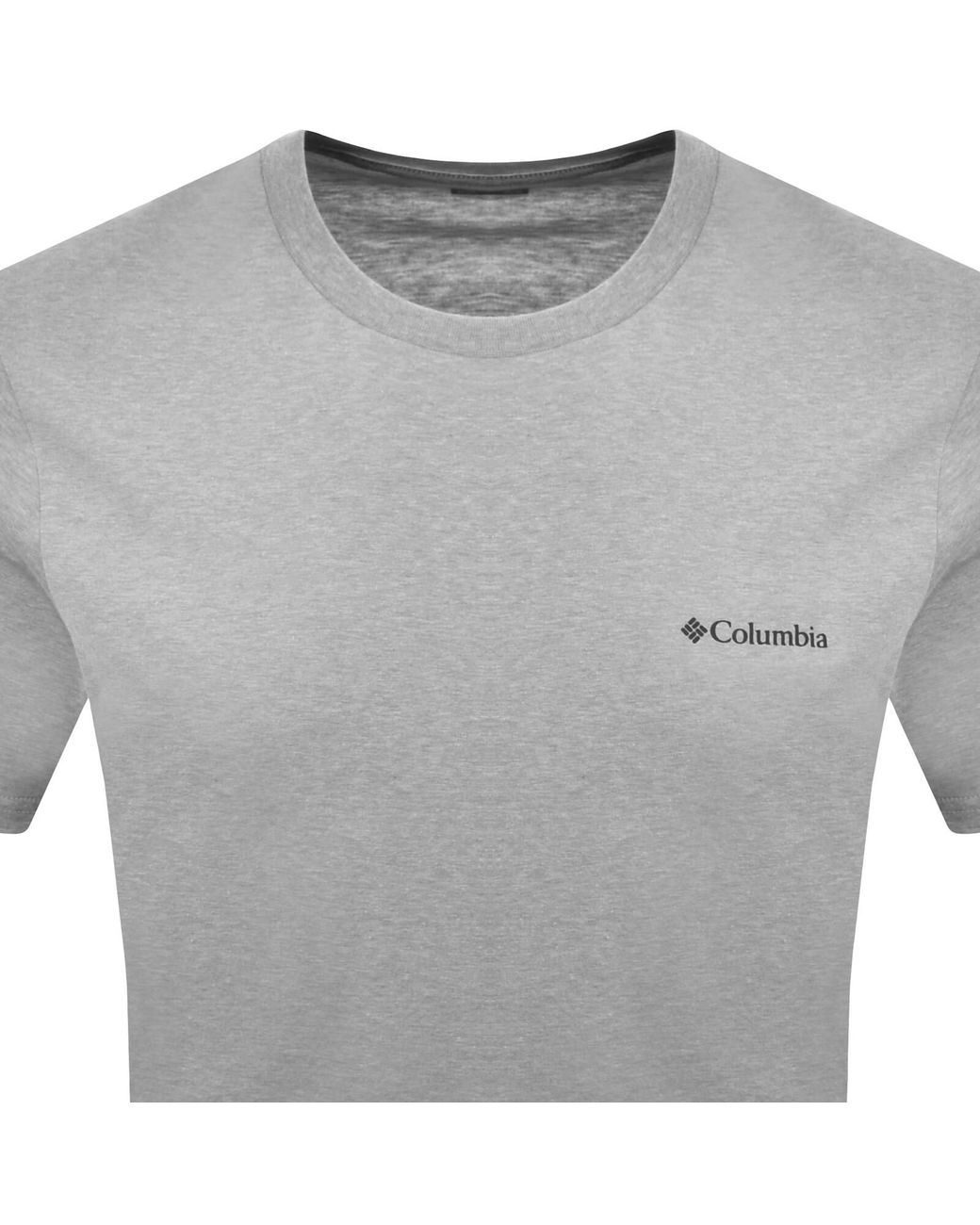 Columbia Gray Outdoor Back Graphic T Shirt for men