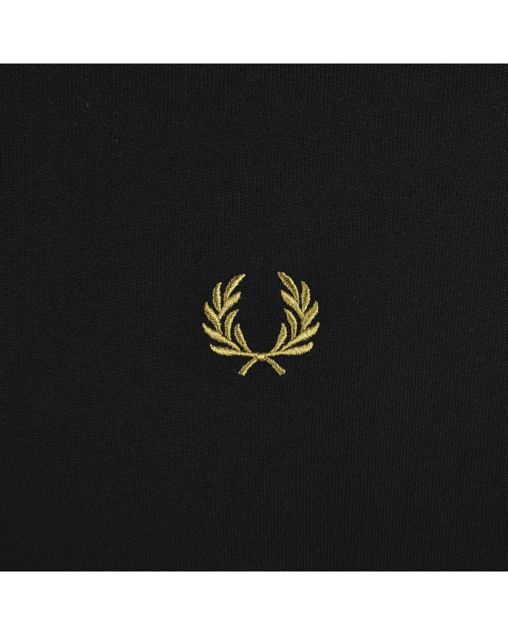 Fred Perry Black Collared Sweatshirt for men