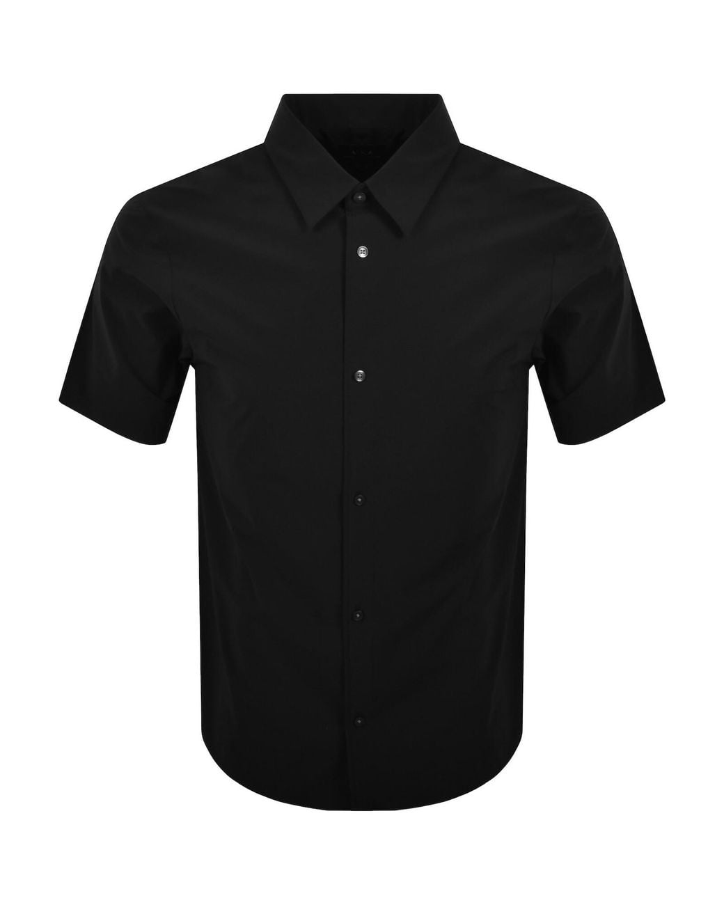 ARMANI EXCHANGE Black Short Sleeved Shirt for men