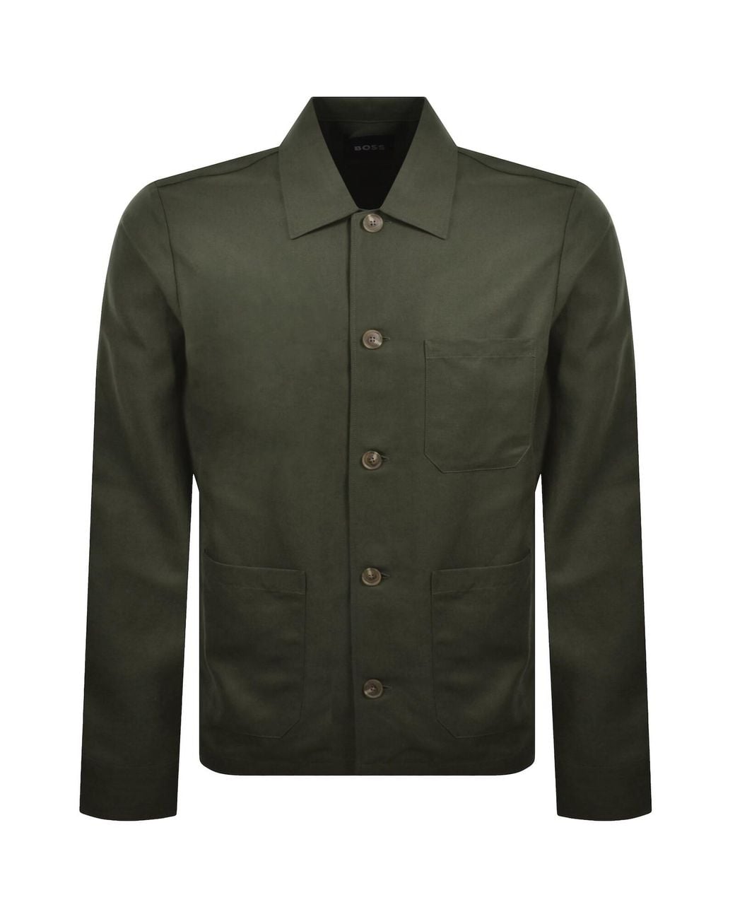 BOSS BUSINESS Green Boss H Cal K 3P Overshirt for men