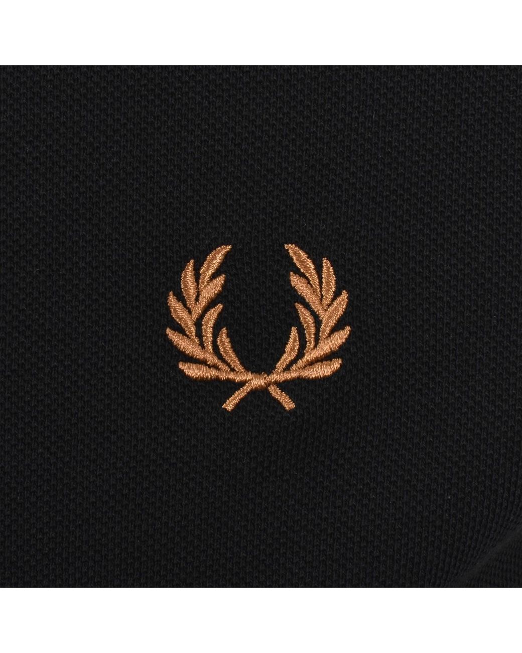 Fred Perry Black Logo Polo T Shirt for men