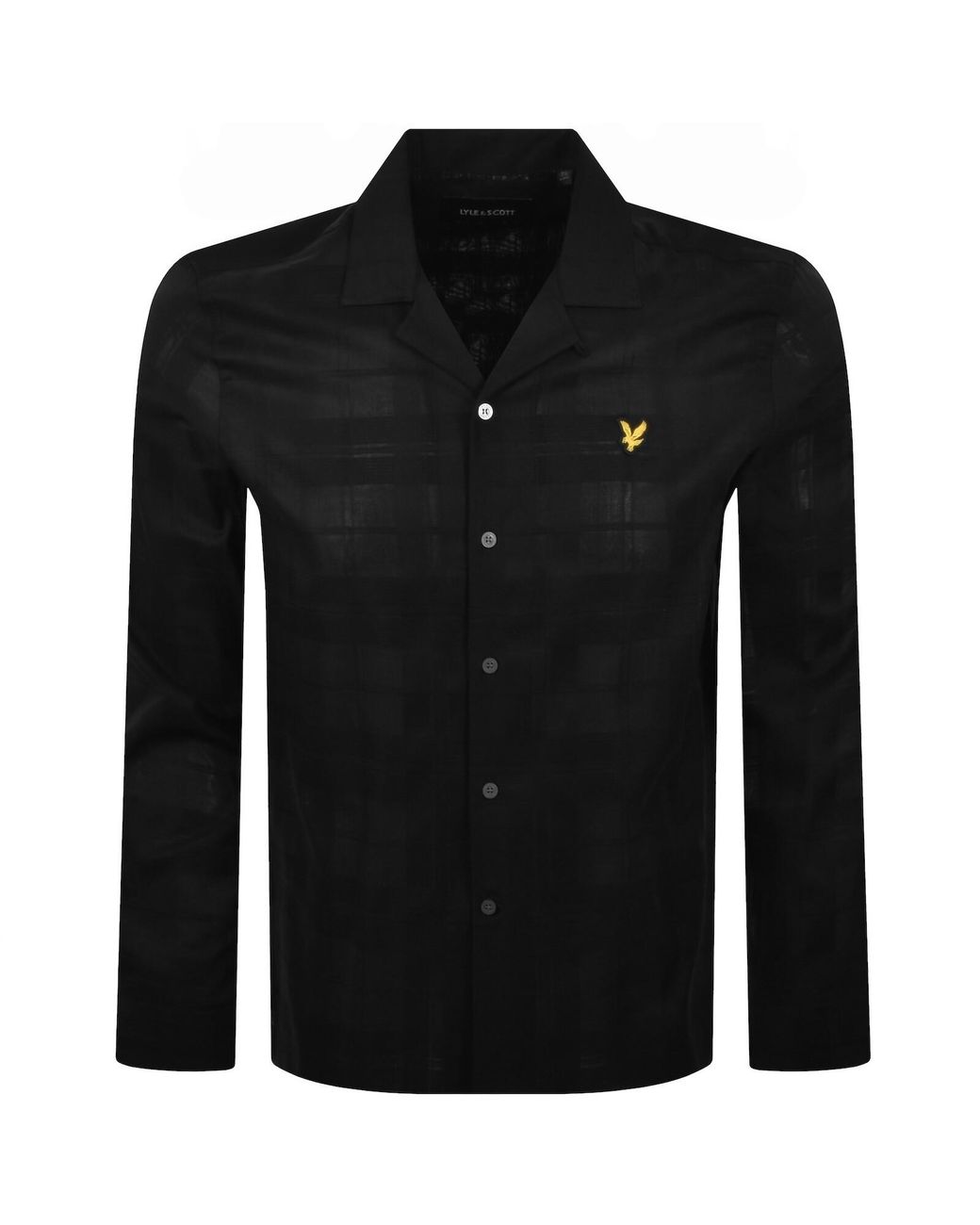 Lyle & Scott Black Check Shirt for men