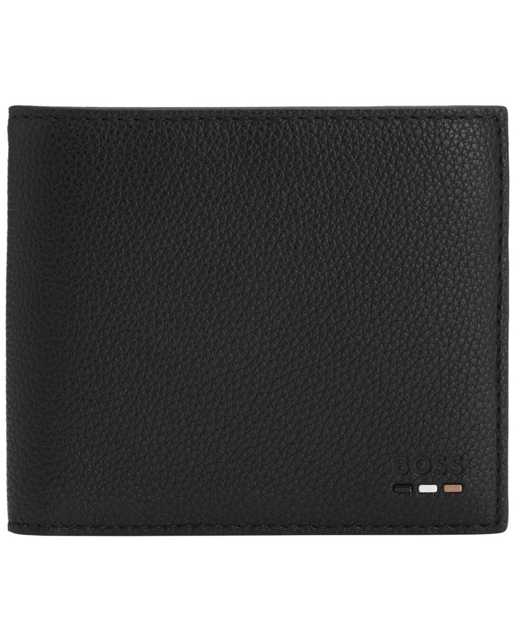 BOSS BUSINESS Black Boss Ray Folding Wallet for men
