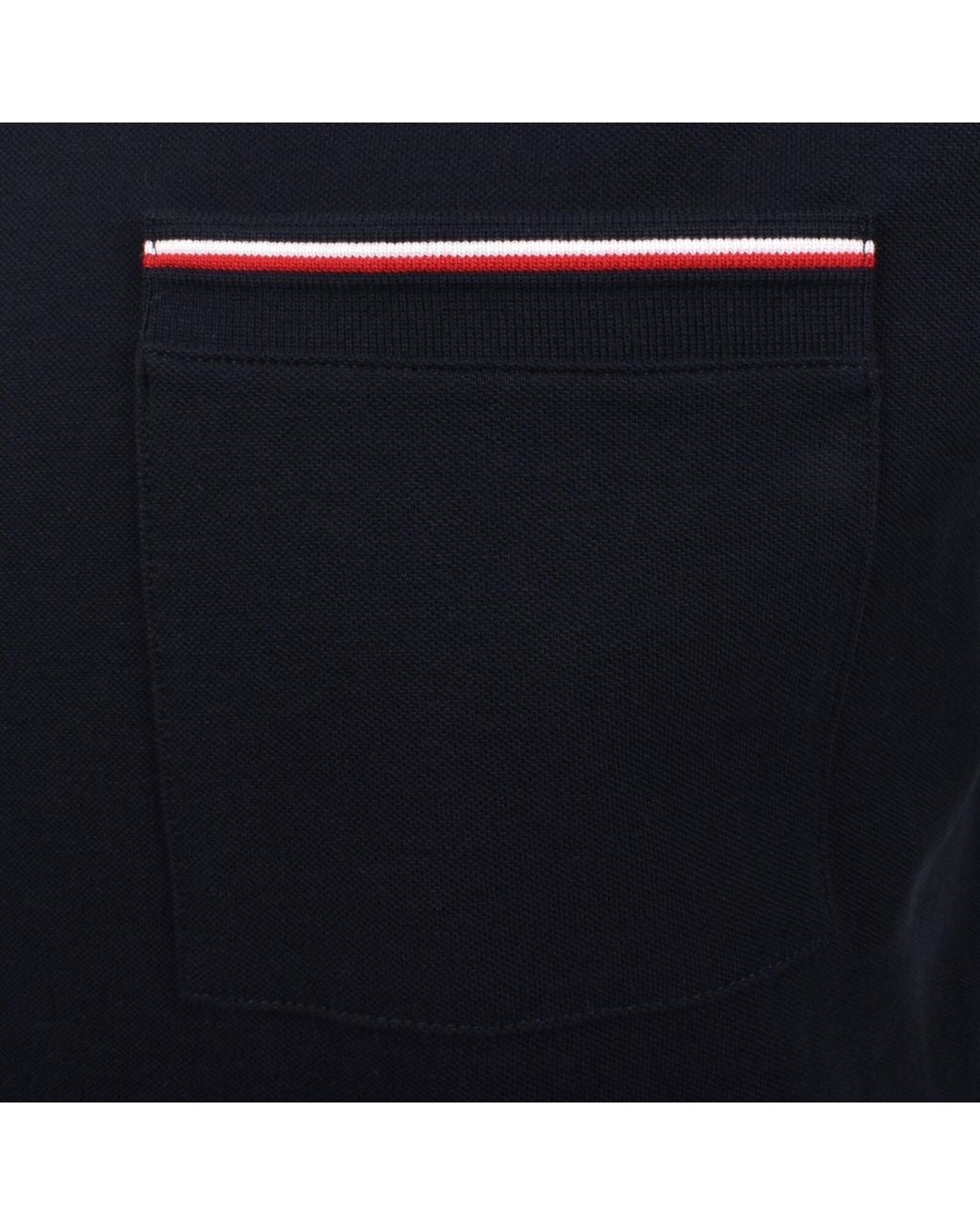 Tommy Hilfiger Black Regular Fit Pique T Shirt for men