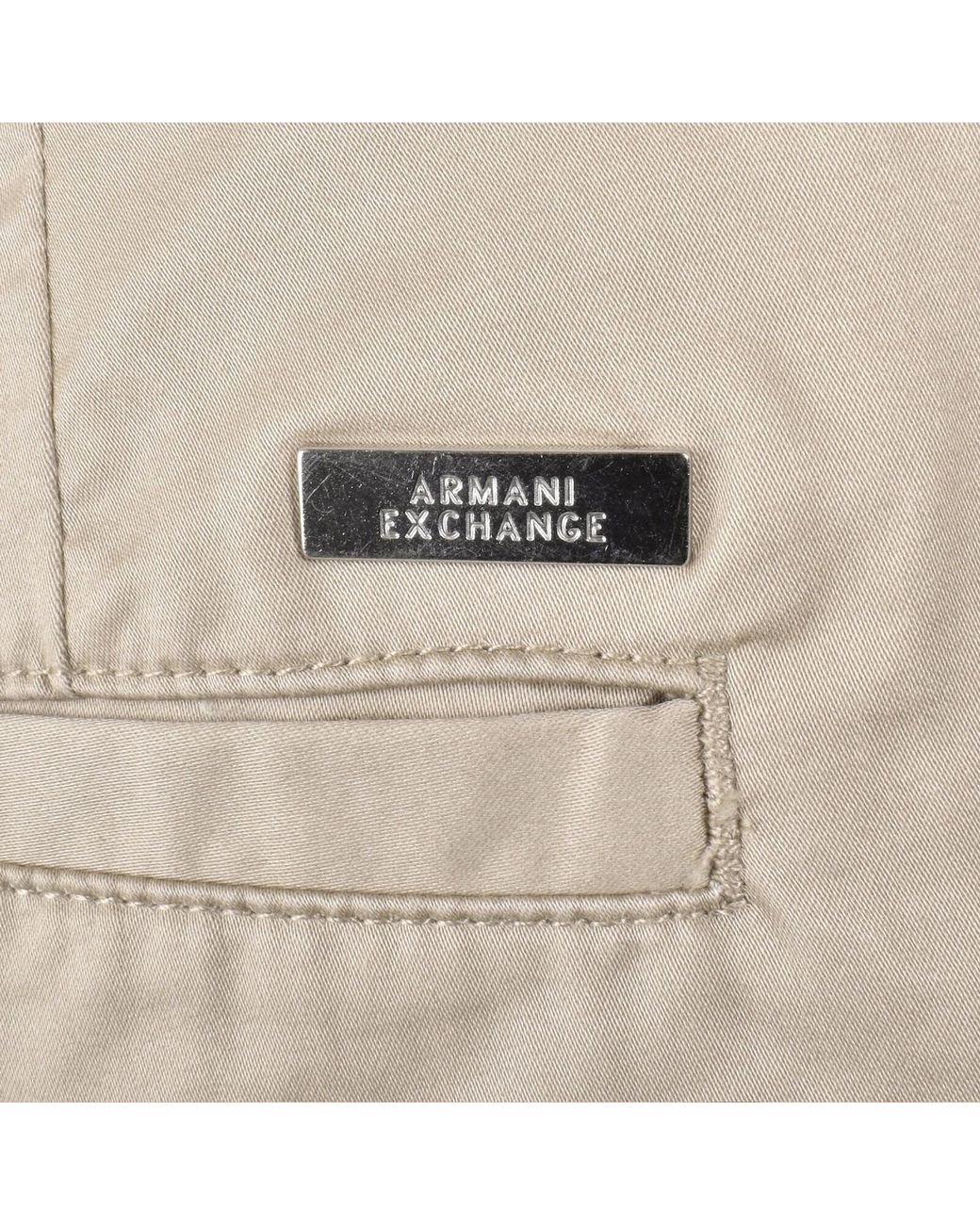 ARMANI EXCHANGE Natural Chino Shorts for men