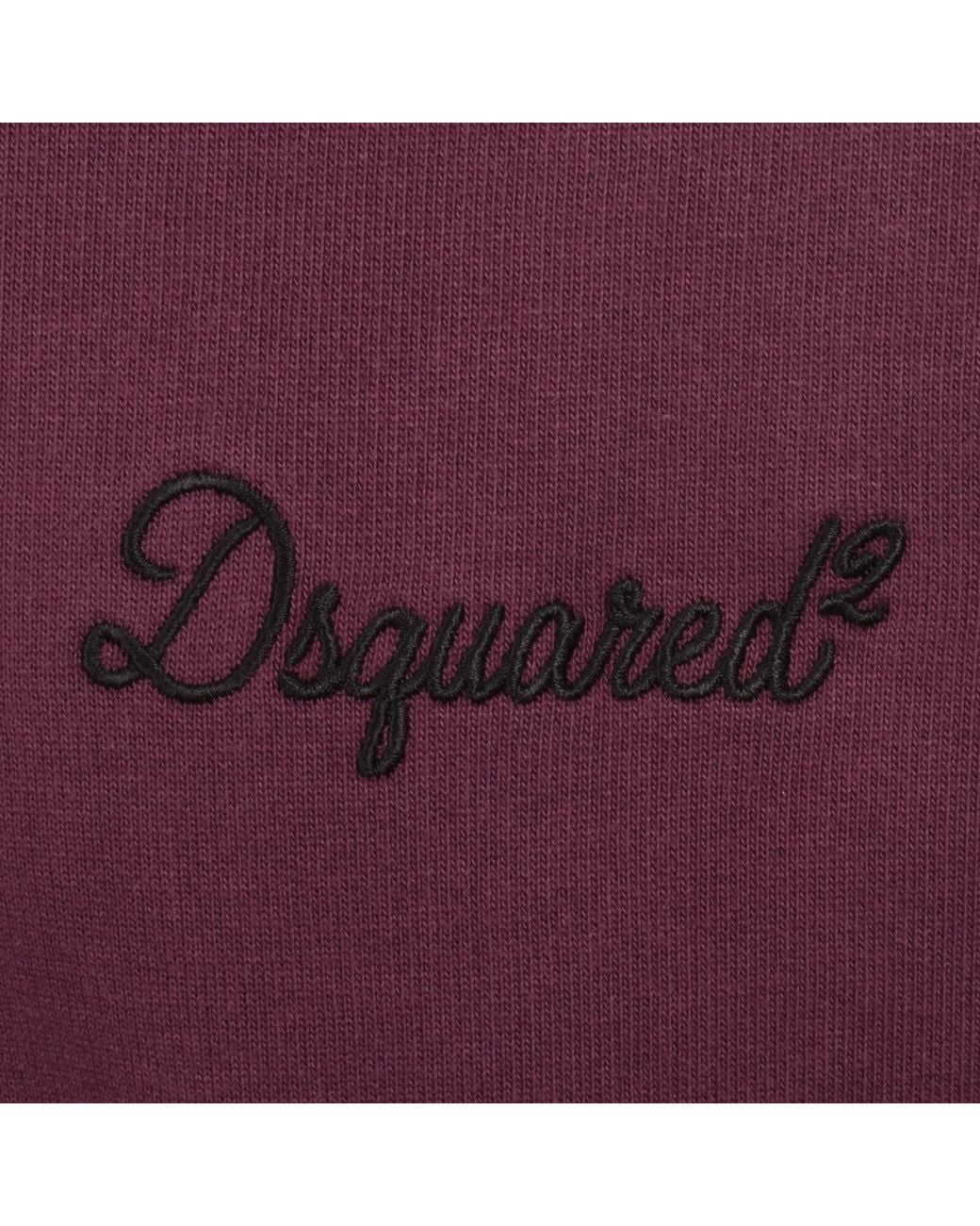 DSquared² Purple Signature Hoodie for men