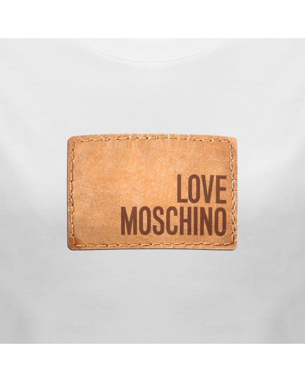 Moschino White Graphic T Shirt for men