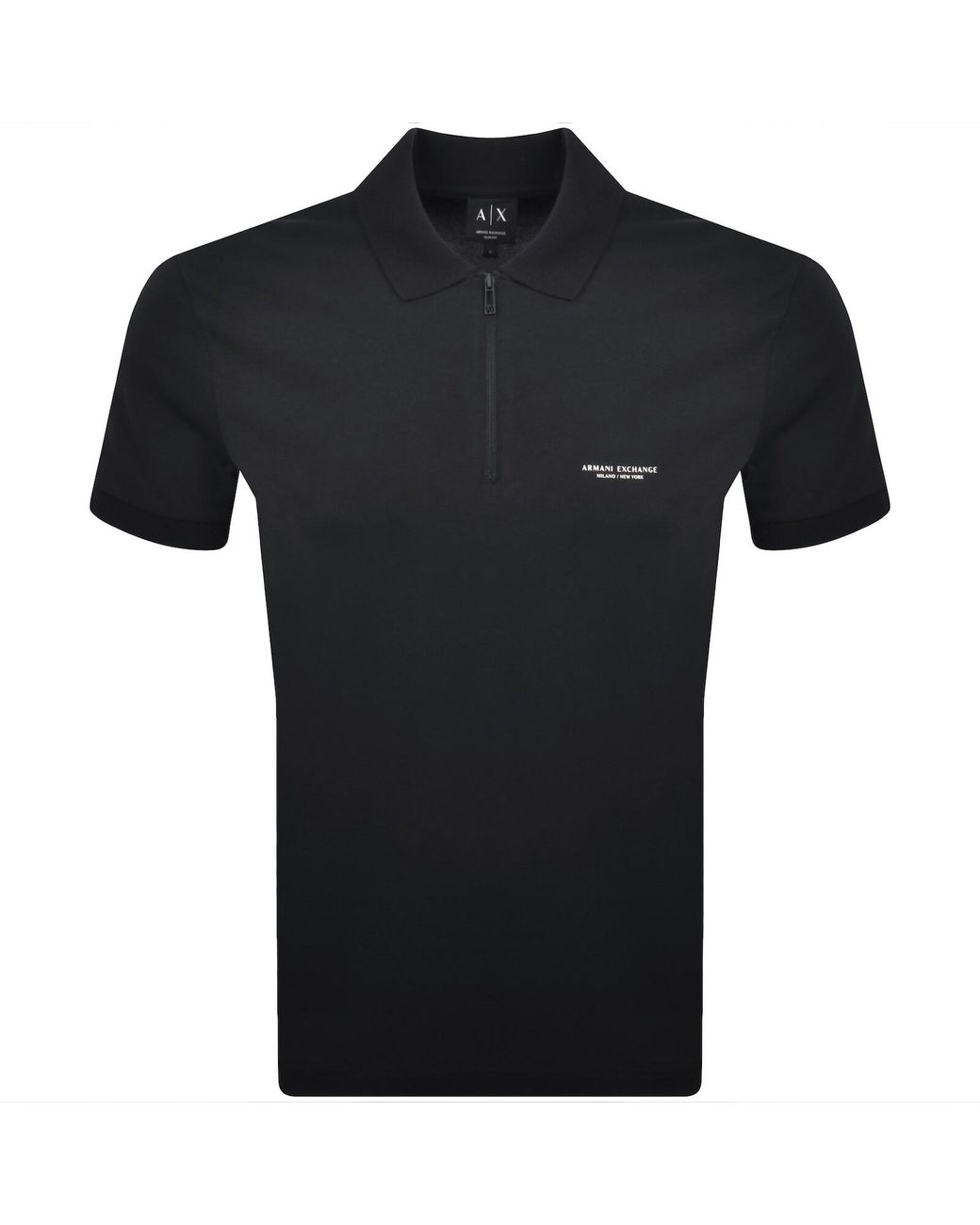 ARMANI EXCHANGE Black Polo T Shirt for men