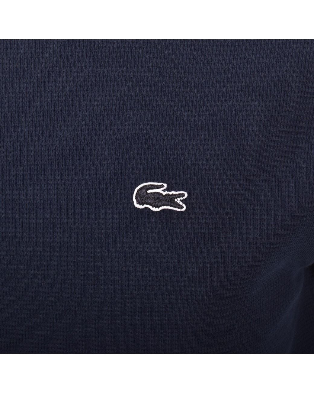 Lacoste Blue Loungewear Waffle T Shirt for men