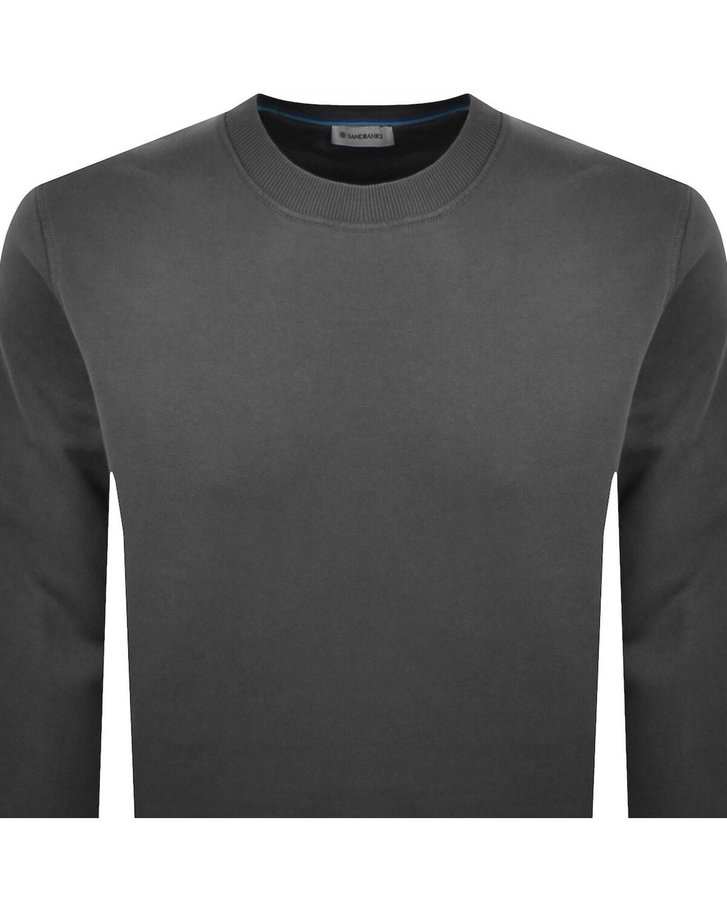 Sandbanks Gray Badge Logo Sweatshirt for men