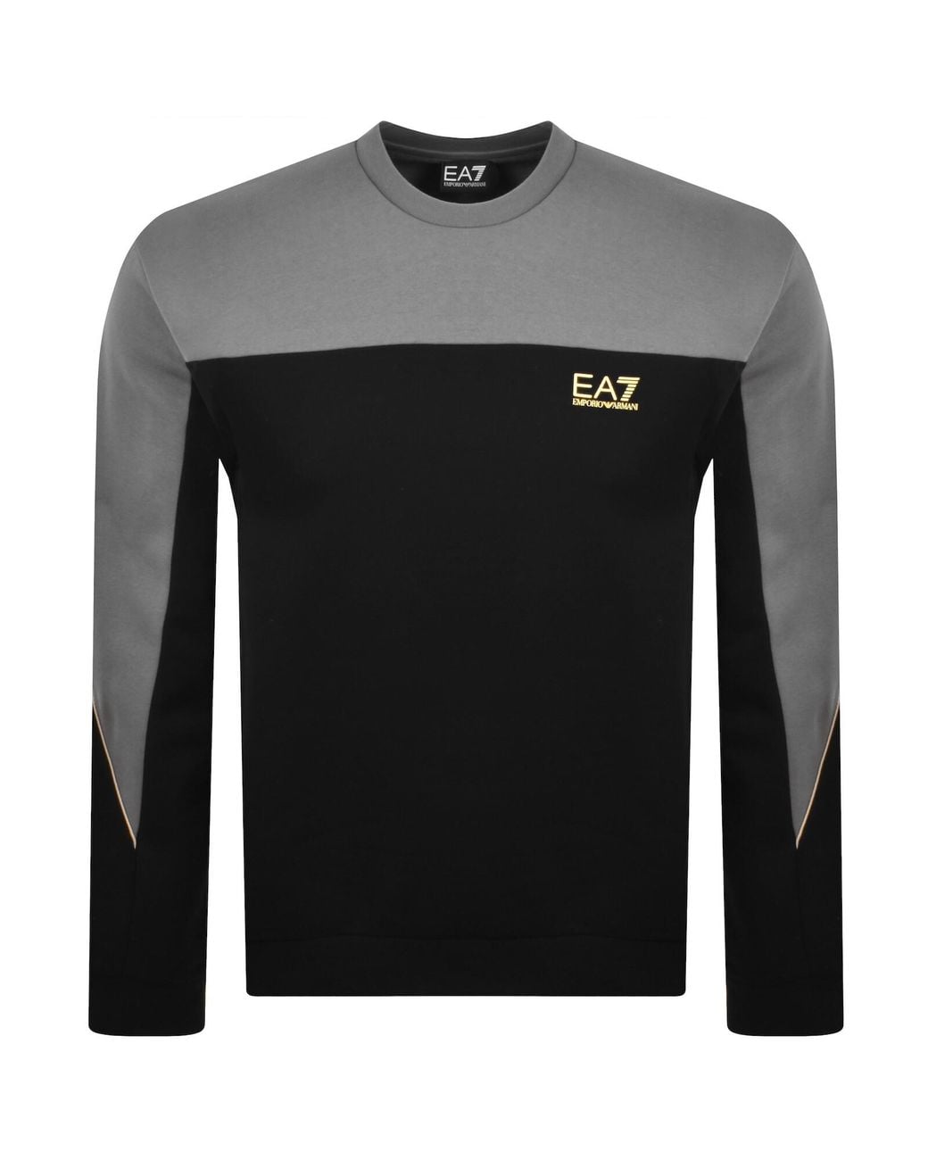 EA7 Black Emporio Armani Train Sweatshirt for men