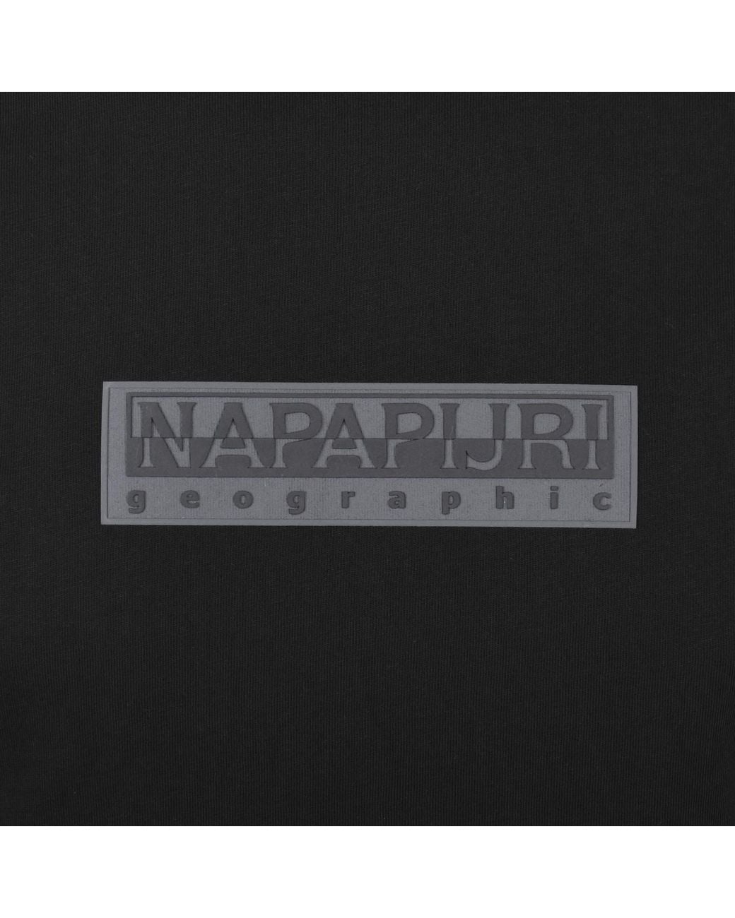Napapijri Black S-Box Logo T Shirt for men