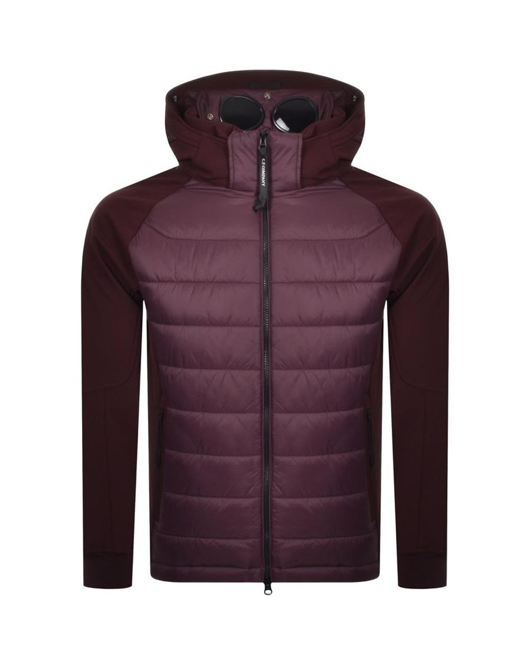 Burgundy cp top company goggle jacket