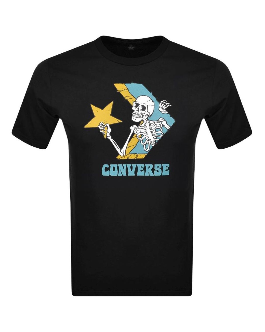 Converse Skull Logo T Shirt in Black for Men | Lyst UK