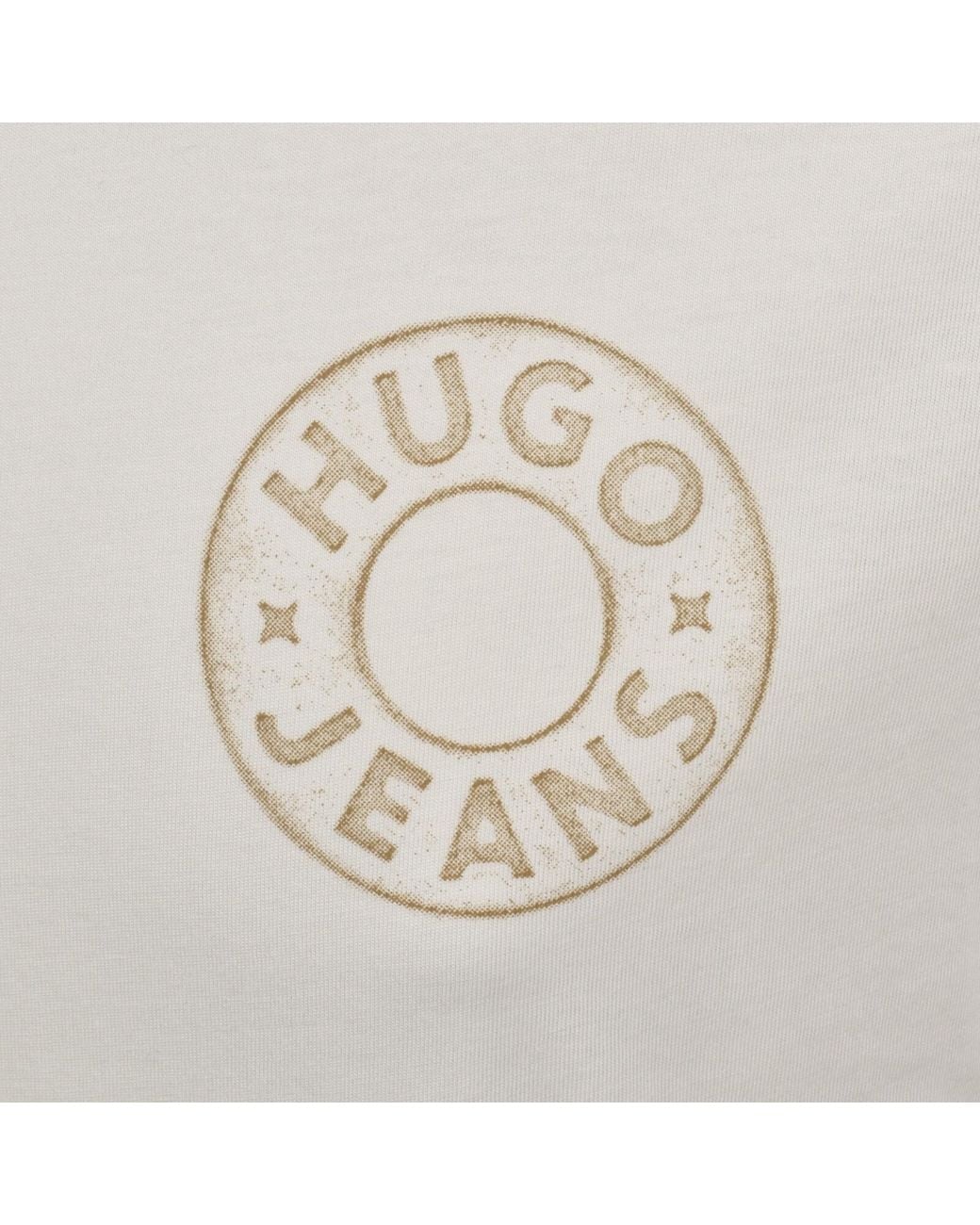 HUGO White Nemodo T Shirt for men