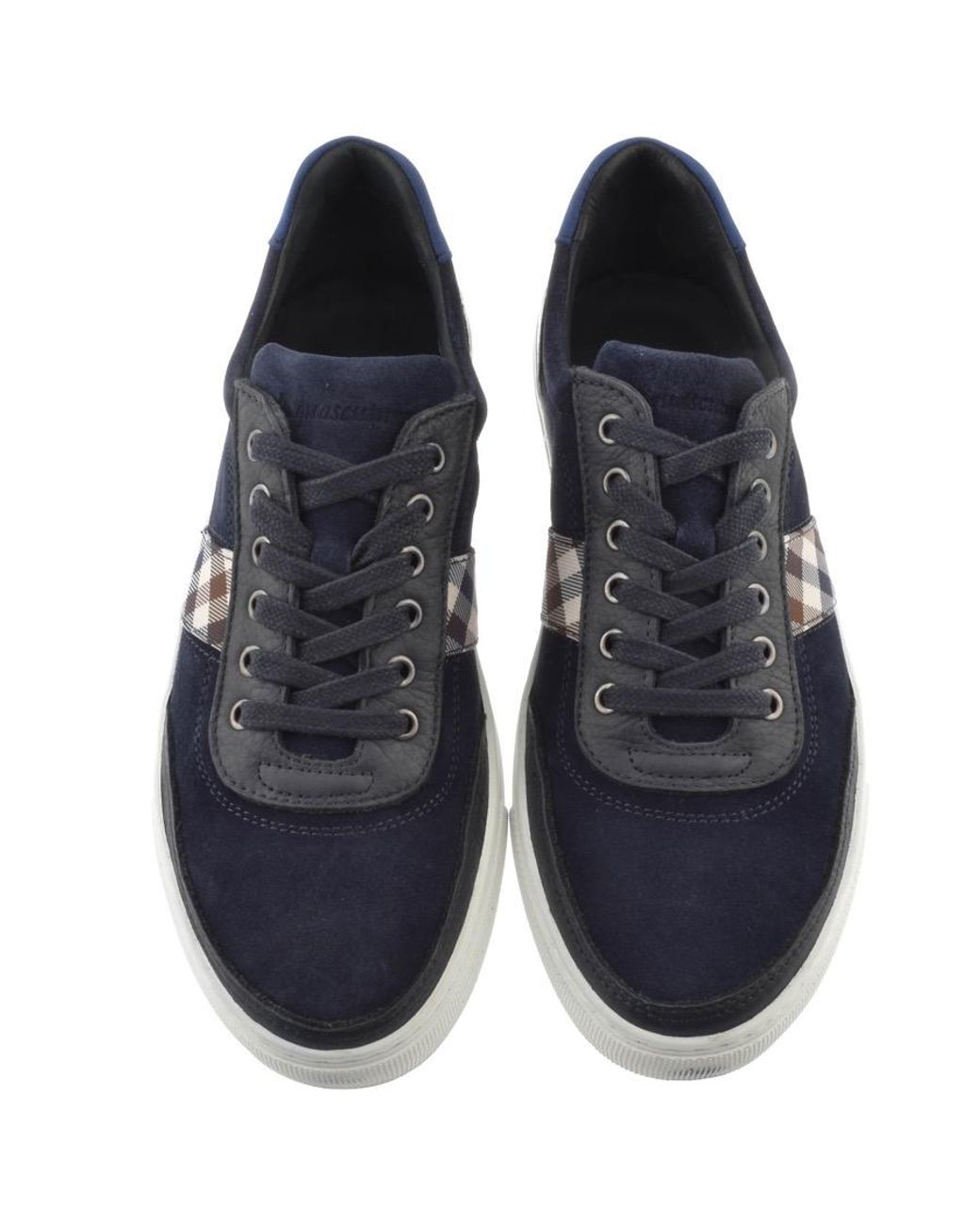 Aquascutum Bradley Suede Trainers Navy in Blue for Men | Lyst UK