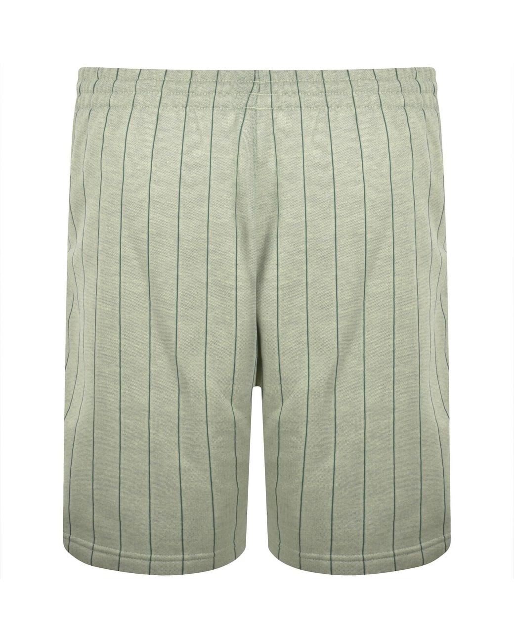 Adidas Originals Green Pinstripe Shorts for men