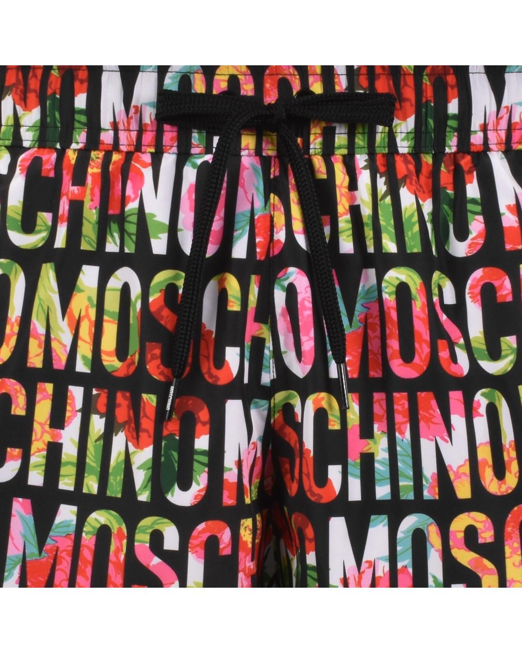 Moschino Red Logo Swim Shorts for men