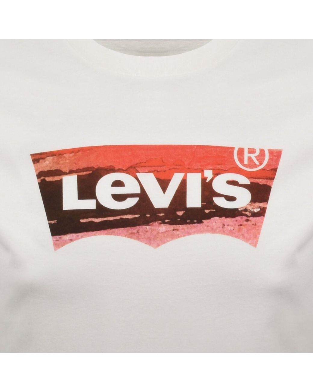 Levi's Gray Graphic Crew Neck T Shirt for men