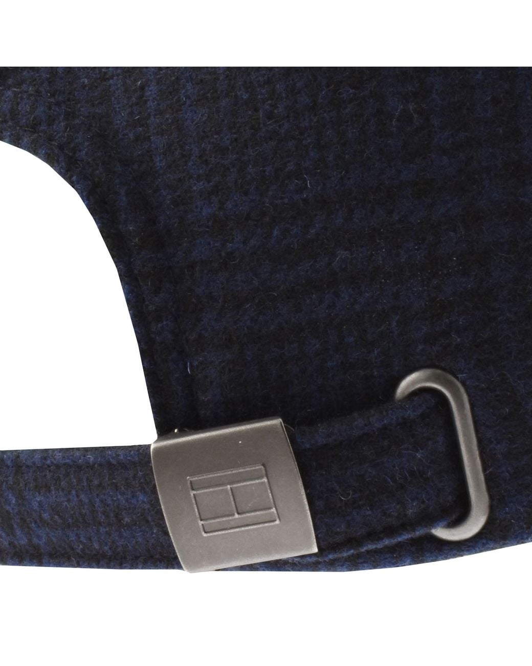 Tommy Hilfiger Blue 6 Panel Check Melton Cap for men