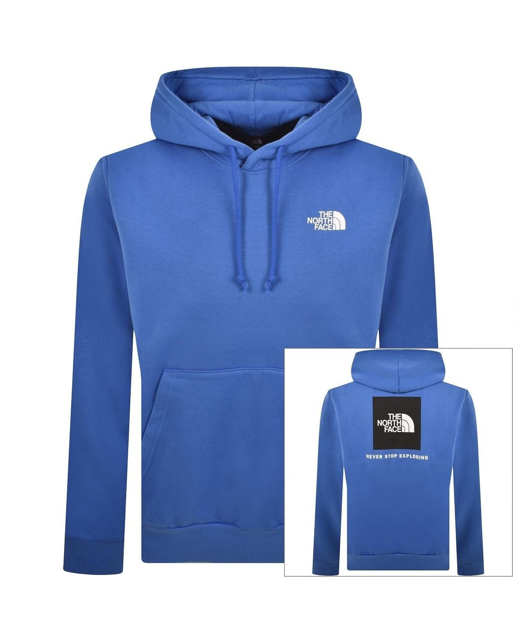 The North Face Blue Evo Box Hoodie for men