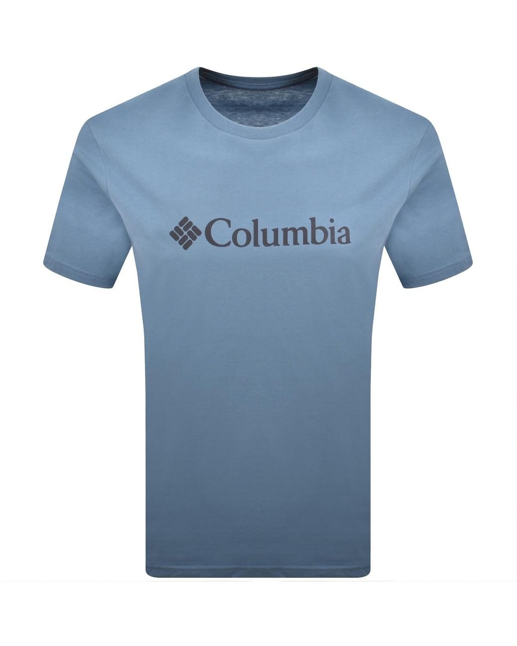 Columbia Blue Basic Logo T Shirt for men