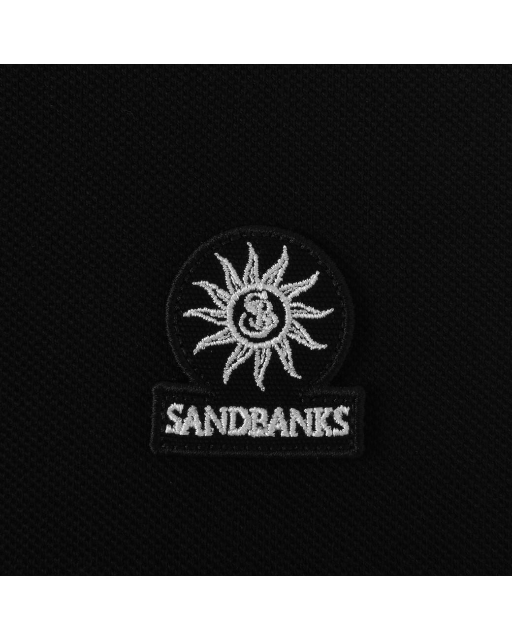 Sandbanks Black Badge Logo Polo T Shirt for men