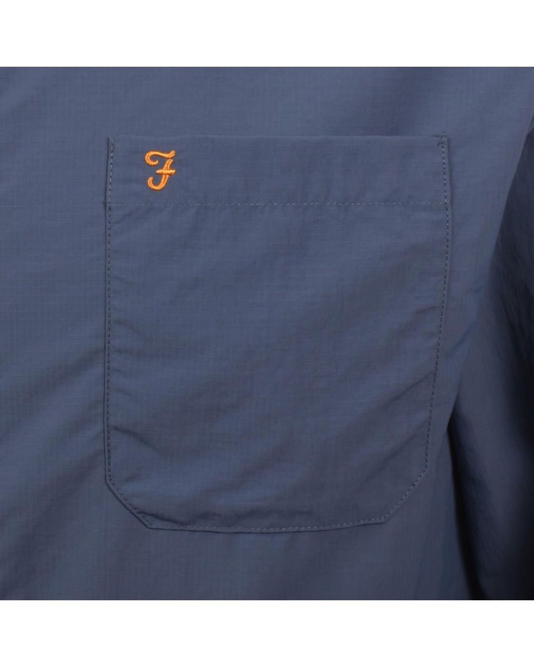 Farah Blue Farah Fintoni Overshirt for men