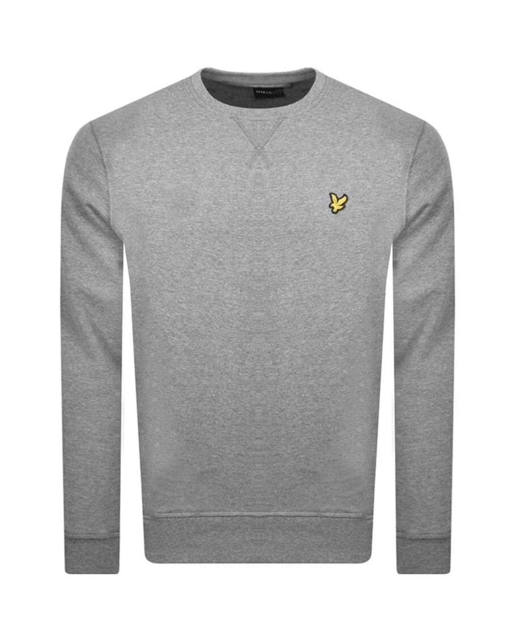 Lyle & Scott Gray Crew Neck Sweatshirt for men