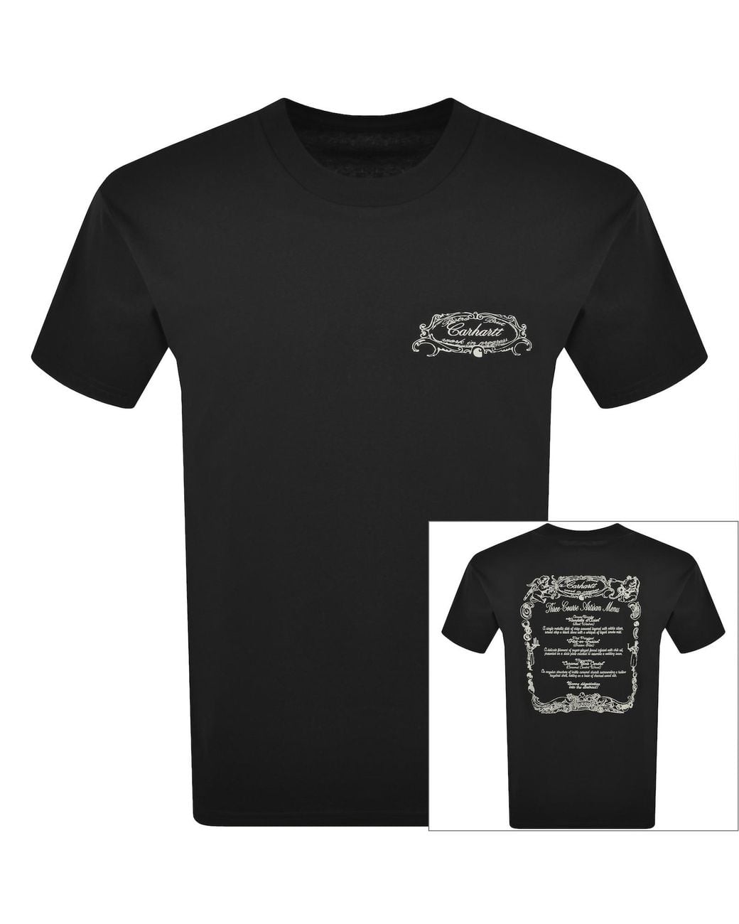 Carhartt Black Chez Graphic T Shirt for men