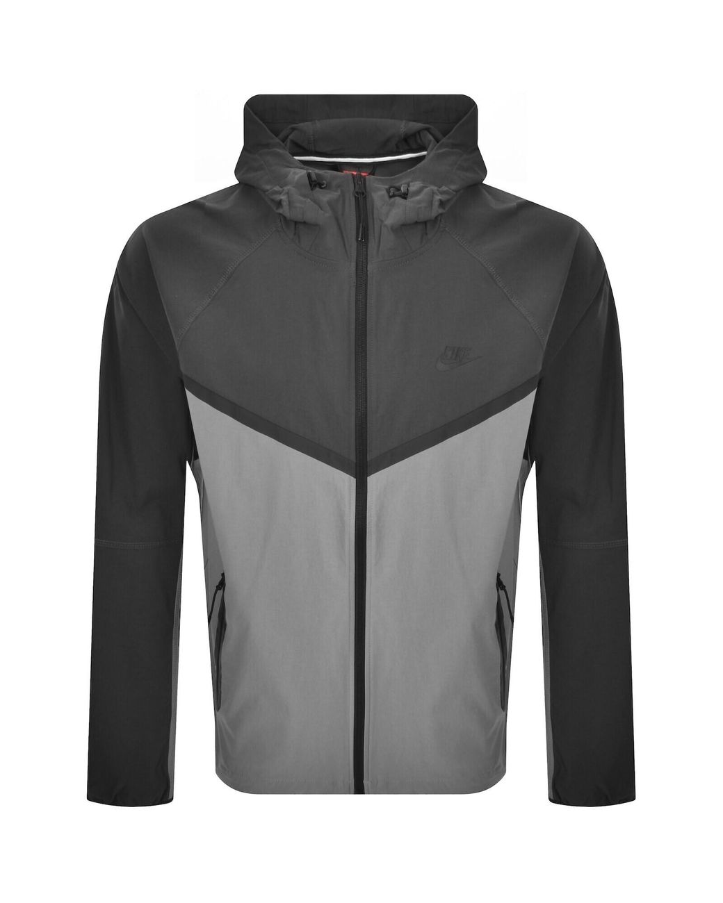 Nike Gray Tech Woven Windrunner Jacket for men