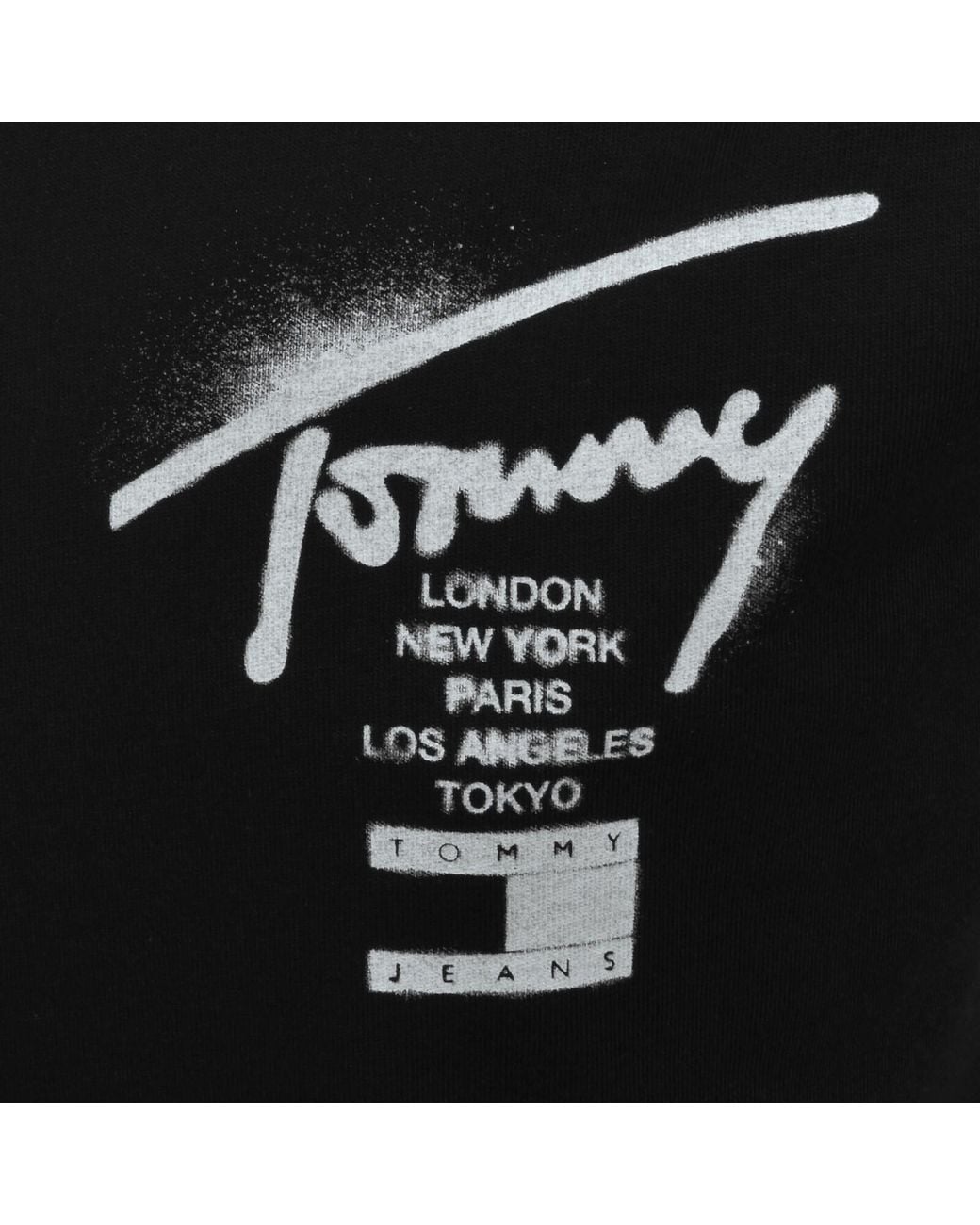 Tommy Hilfiger Black Sign City T Shirt for men